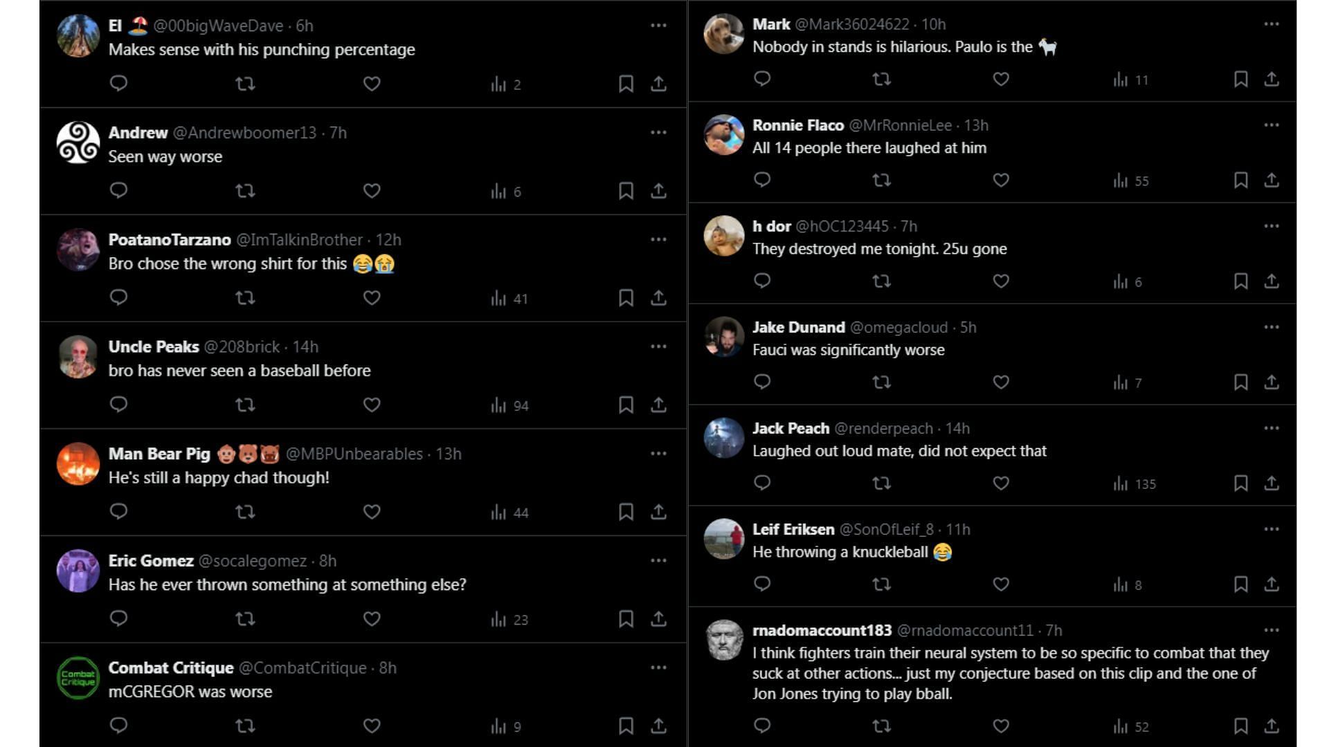 More fan reactions on X